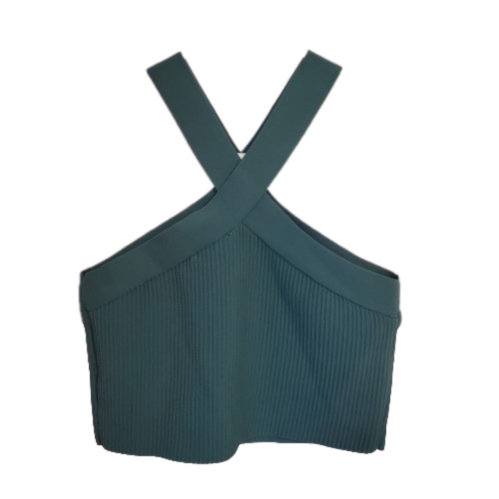 Sincerely Jules Size Large Nylon Crop Top